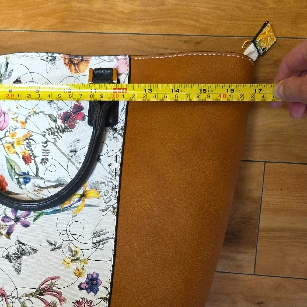 Marco Floral Brown and Black Women's Tote Bag